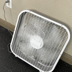 Bayview Palms Condominium - A dust-covered fan put into the gym because there is no A/C.