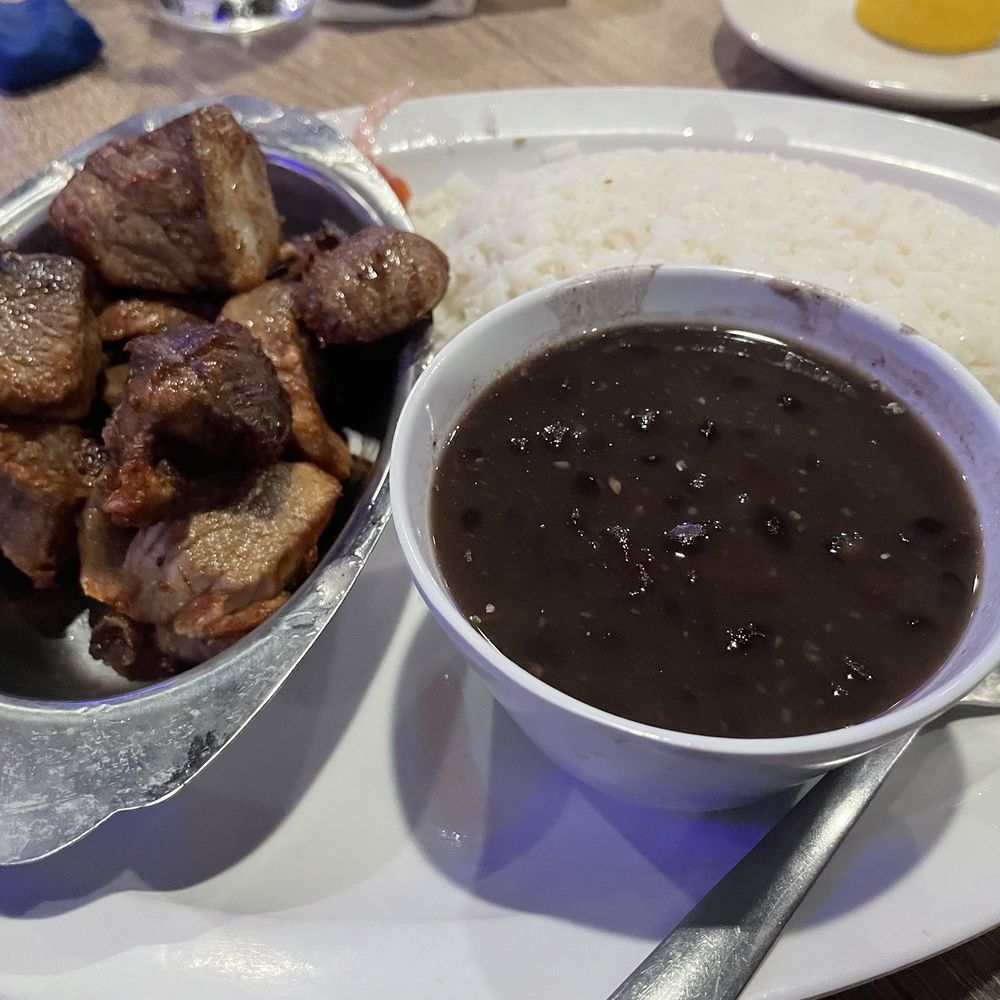 Latin Grill - Brandon - Pork chunks white rice and black beans - Cuban Near Me - Brandon, Florida Latin Grill - Brandon - Pork chunks white rice and black beans - Cuban Near Me - Brandon, Florida