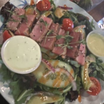 Bowleys On The Bay - Ahi tuna salad. It was decent. - New American Near Me - Middle River, Maryland Bowleys On The Bay - Ahi tuna salad. It was decent. - New American Near Me - Middle River, Maryland