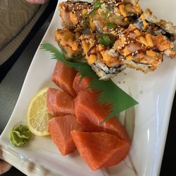 CenSai Roll - Wild salmon sashimi + firecracker roll