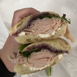Blueberry turkey sandwich