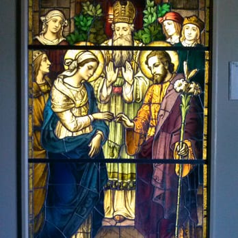 Forest Lawn Museum - Stained glass panels made in 1913 by Franz Meyer & Co. - Museums Near Me - Glendale, California