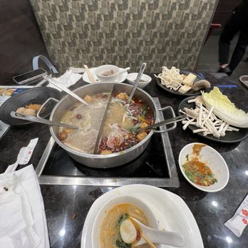 Happy Lamb Hot Pot - Bone Marrow and House Spicy Pot - Chinese Near Me - Dublin, California