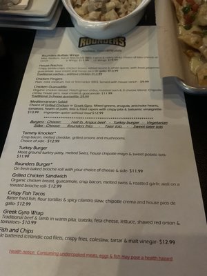 Menu photo 1 Rounders Anthem Henderson, NV Menu photo 1 Rounders Anthem Henderson, NV