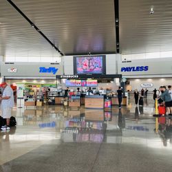Avis Car Rental - Entrance to airport car rental facility
