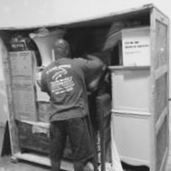 1st Class Moving & Storage - Sam loading a vault!