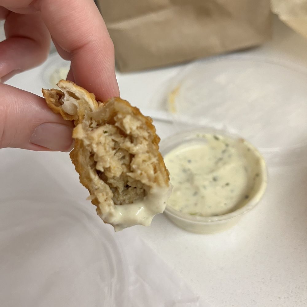 What's left of a chicken and Chicken & Cheese Empanada - One