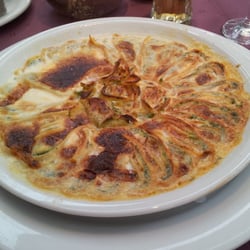 Restaurant Rosengarten am Park - Panzarotti Crepe mit Spinat Quarkfuellung