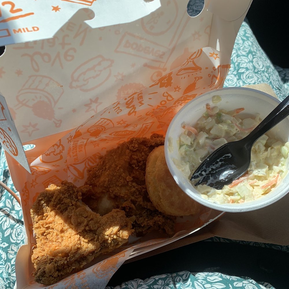 Popeyes Louisiana Kitchen - Spicy Fried Chicken; Cole Slaw - Fast Food Near Me - Blythe, California Popeyes Louisiana Kitchen - Spicy Fried Chicken; Cole Slaw - Fast Food Near Me - Blythe, California