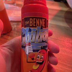 Benne Pastabar - This is their chili oil, 100% recommend getting a bottle