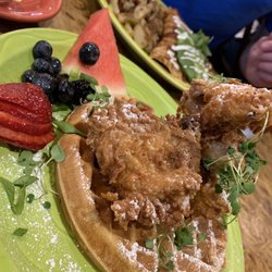 Lou's Coffee Shop - Chicken and Waffles w/ Gravy (BOMB) California Crepe.... (also BOMB... )