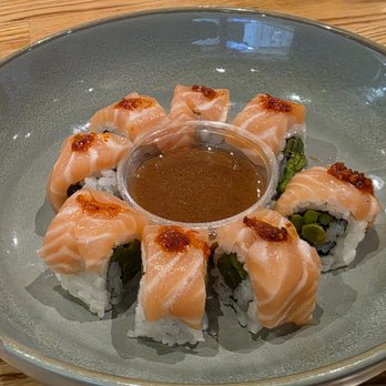 Kabuki Japanese Restaurant - Garlic asparagus salmon roll - Japanese Near Me - Glendale, Arizona Kabuki Japanese Restaurant - Garlic asparagus salmon roll - Japanese Near Me - Glendale, Arizona