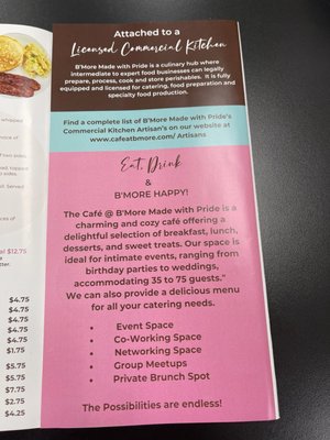 Menu photo 1 B'More Made with Pride Baltimore, MD