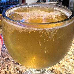 When you order a beer and they bring it in a margarita glass.