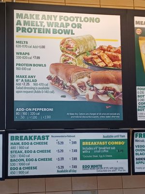 Menu photo 1 Subway Bonsall, CA