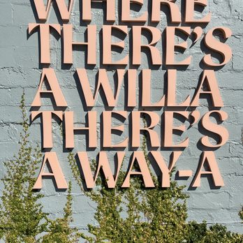 Willa's - Mural on back of building - New American Near Me - Tampa, Florida Willa's - Mural on back of building - New American Near Me - Tampa, Florida