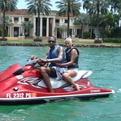 Jet ski Tours of Miami - In front the most expensive on STAR ISLAND.