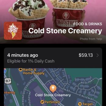 Cold Stone Creamery - My transaction. - Ice Cream & Frozen Yogurt Near Me - Castle Rock, Colorado Cold Stone Creamery - My transaction. - Ice Cream & Frozen Yogurt Near Me - Castle Rock, Colorado
