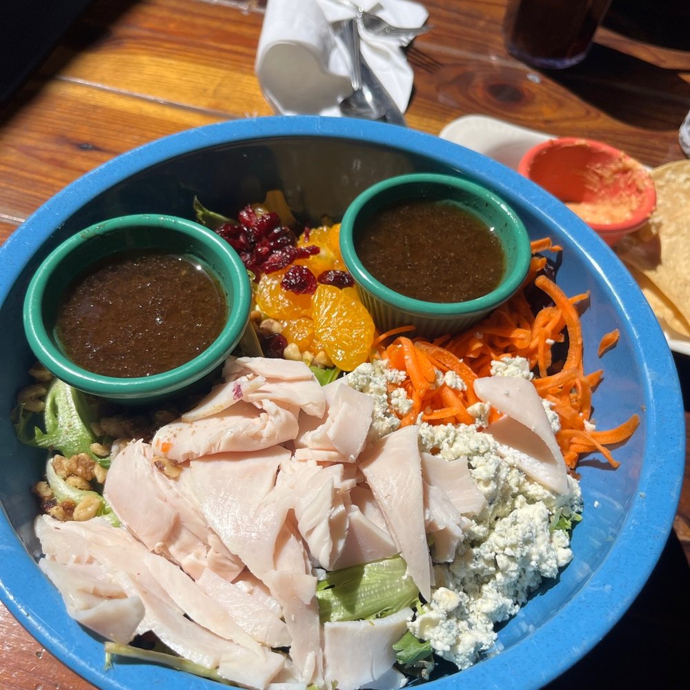 Rutabegorz - Turkey, blue cheese, mandarin orange, cranberry, carrot and vinaigrette in the sun - Bars Near Me - Fullerton, California Rutabegorz - Turkey, blue cheese, mandarin orange, cranberry, carrot and vinaigrette in the sun - Bars Near Me - Fullerton, California