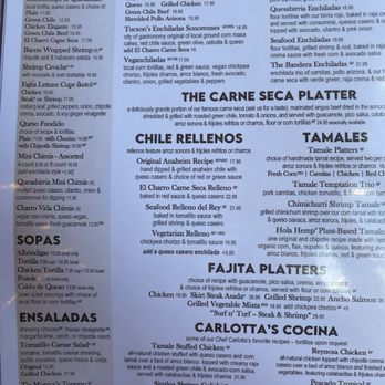 El Charro Cafe - Menu - Tacos Near Me - Tucson, Arizona El Charro Cafe - Menu - Tacos Near Me - Tucson, Arizona