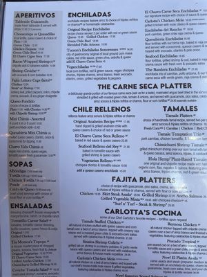 Menu photo 8 El Charro Cafe Tucson, AZ Menu photo 8 El Charro Cafe Tucson, AZ