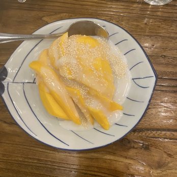 Bhan Mae Vane - Sticky Rice with Mango - Thai Near Me - Alameda, California Bhan Mae Vane - Sticky Rice with Mango - Thai Near Me - Alameda, California