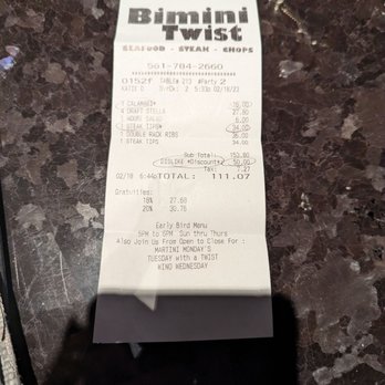 Bimini Twist - Seafood Near Me - West Palm Beach, Florida