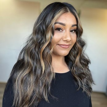 Styles by Heidy - The caramel babylights make her beautiful features stand out - Hair Stylists Near Me - Stockton, California Styles by Heidy - The caramel babylights make her beautiful features stand out - Hair Stylists Near Me - Stockton, California