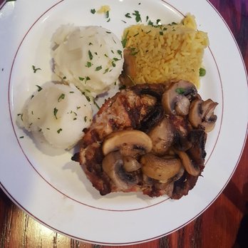 Deja Vu Restaurant & Bar - Amazing Stuffed Pork Chop-stuffed with Ham and Provolone - Mediterranean Near Me - Garfield, New Jersey Deja Vu Restaurant & Bar - Amazing Stuffed Pork Chop-stuffed with Ham and Provolone - Mediterranean Near Me - Garfield, New Jersey