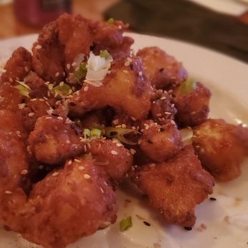 Long Acre Tavern - Closeup of the Sesame Cauliflower appetizer. - Sports Bars Near Me - New York, New York Long Acre Tavern - Closeup of the Sesame Cauliflower appetizer. - Sports Bars Near Me - New York, New York