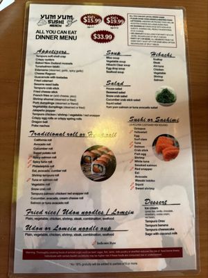 Menu photo 5 Yum Yum Sushi El Paso, TX Menu photo 5 Yum Yum Sushi El Paso, TX