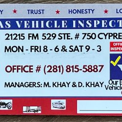 Texas Vehicle Inspection