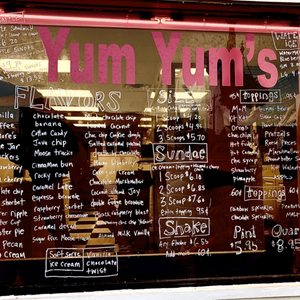 Photo of Yum Yums Ice Cream - Sea Isle City, NJ, United States. Current Flavors