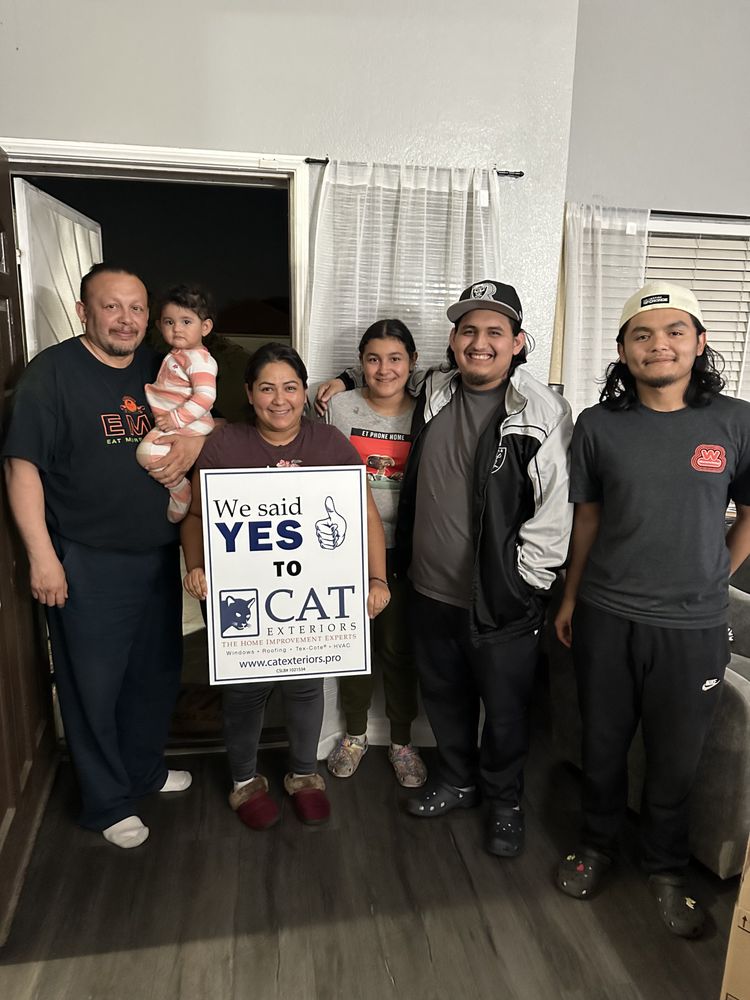 Slide of CAT Exteriors