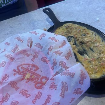 Bubba's 33 - Not enough chips for the Chorizo queso - Salad Near Me - Katy, Texas
