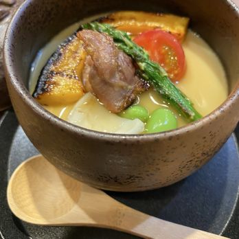 Yakitori Tsuta - Chawanmushi amazing and the veg were perfect! - Japanese Near Me - San Diego, California