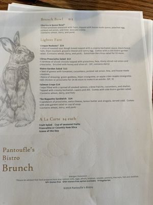 Menu photo 2 Pantoufle’s Bistro Floyd, VA Menu photo 2 Pantoufle’s Bistro Floyd, VA