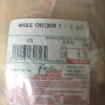 Fresh World - Herndon - Frozen solid two days before sell by date. Smells rancid. - International Grocery Near Me - Herndon, Virginia Fresh World - Herndon - Frozen solid two days before sell by date. Smells rancid. - International Grocery Near Me - Herndon, Virginia
