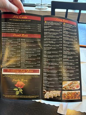 Menu photo 2 Sushi Rose Reno, NV Menu photo 2 Sushi Rose Reno, NV