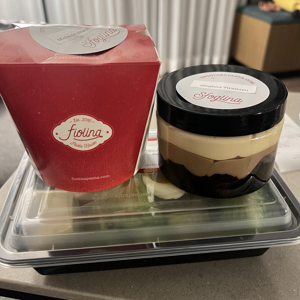 Sfoglina - Downtown - To go pasta (half portion), tiramisu, and Caesar salad - Italian Near Me - Washington, DC, District of Columbia