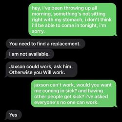 Subway - Texts firing an employee whom was sick