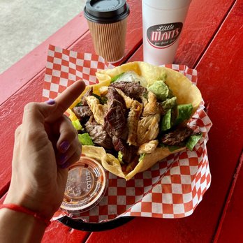 Little Matt's - FAJITA TACO SALAD (with both grilled chicken and beef fajita) - Burgers Near Me - Houston, Texas