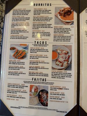 Menu photo 4 Acapulco Mexican Grill Lansing, MI