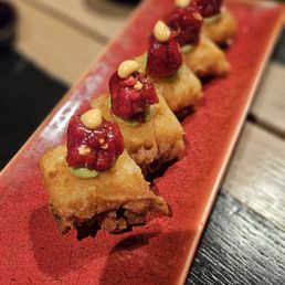 Crispy rice 'tuna' Crispy rice 'tuna'