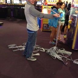 Winning big at the arcade games! Winning big at the arcade games!