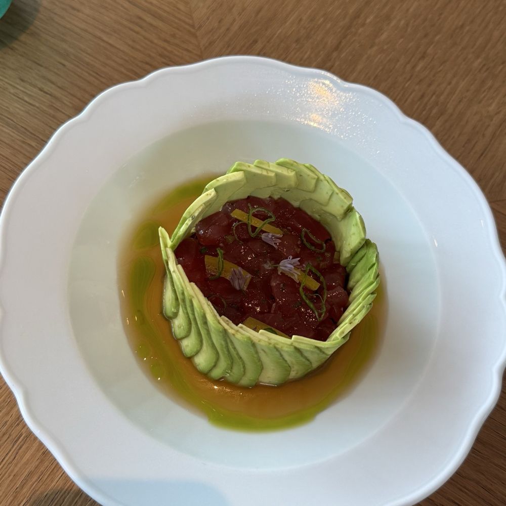 Fleurette - Yellowfin tuna tartare; fresh and bright with citrus notes, layered with crispy flakes for added texture. - French Near Me - San Diego, California