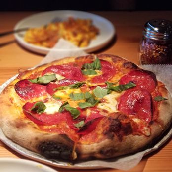 The Parlor - Pepperoni and basil small pizza, 6 good sizes, great to share and happy hour 3-6pm. - Pizza Near Me - Phoenix, Arizona The Parlor - Pepperoni and basil small pizza, 6 good sizes, great to share and happy hour 3-6pm. - Pizza Near Me - Phoenix, Arizona