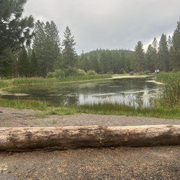 Lake on site. No fishing or swimming.