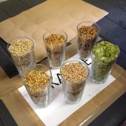 Marble Brewery - Some of the different malt and hops they use