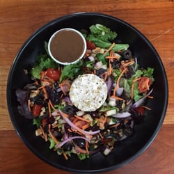 Mixed Greens - The warm goat cheese salad.